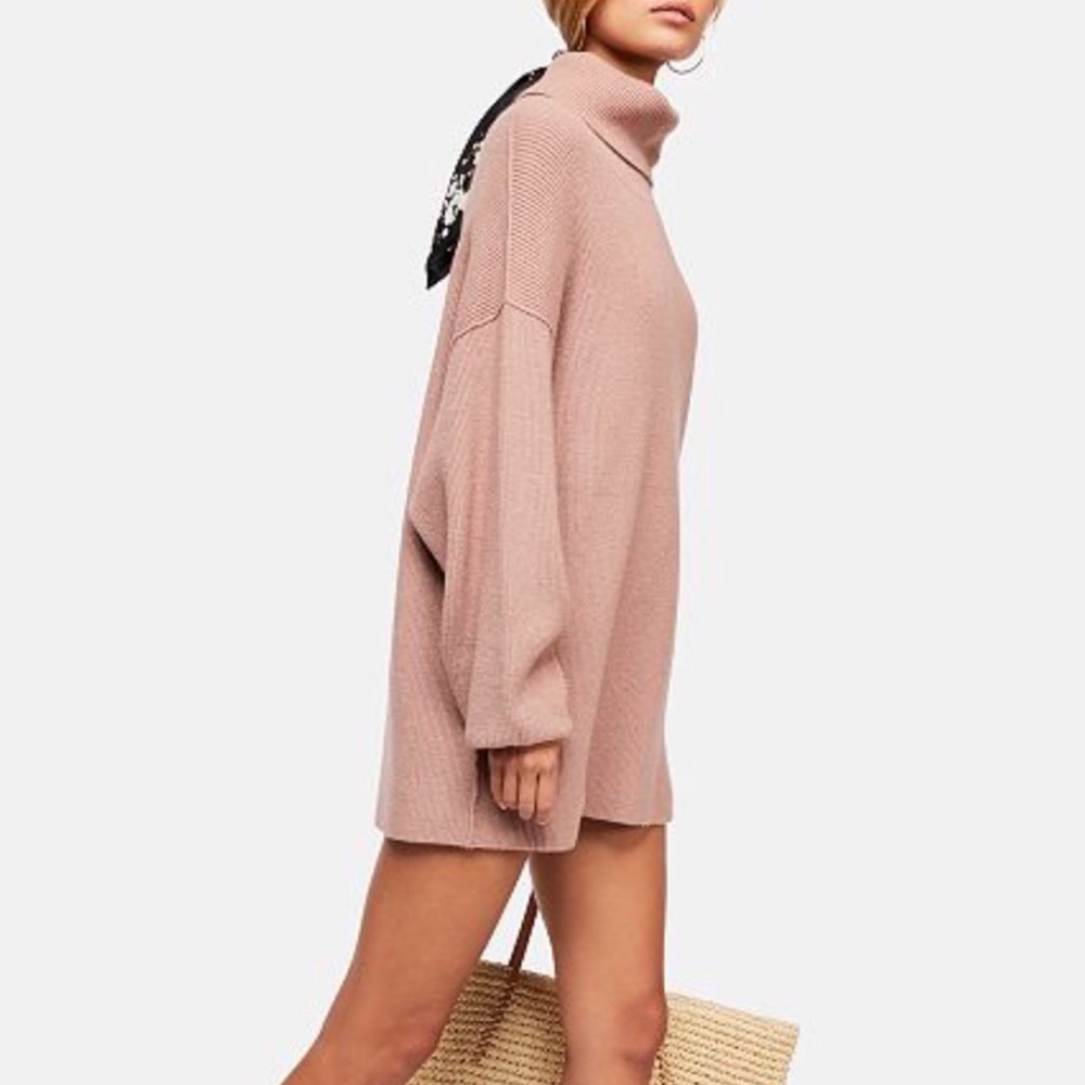 Free People Softly Structured Tunic Dusty Mauve M